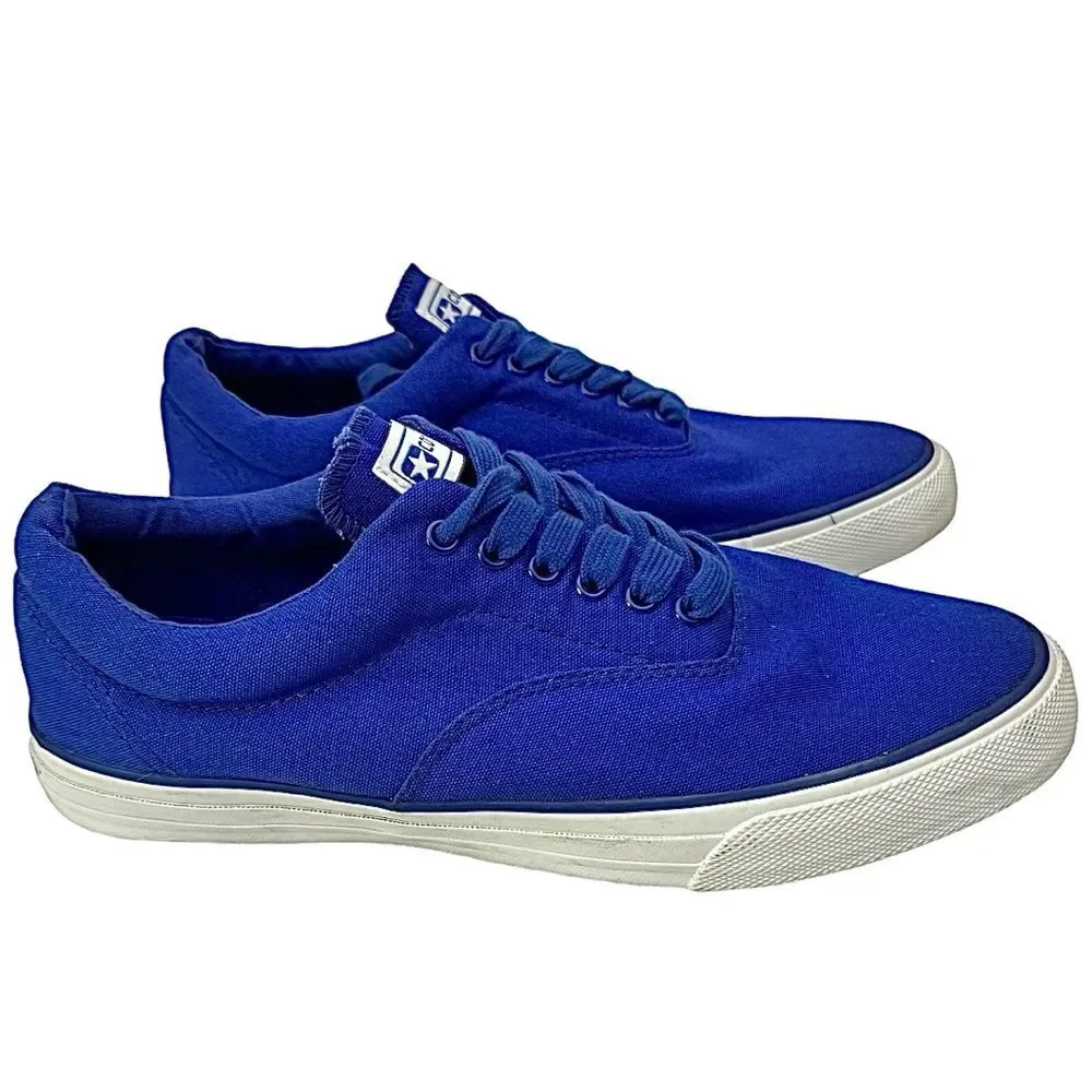 Converse Men’s Royal Blue Canvas Sneakers Size 12 M Classic Lace-Up Casual Shoes - Picture 7 of 11